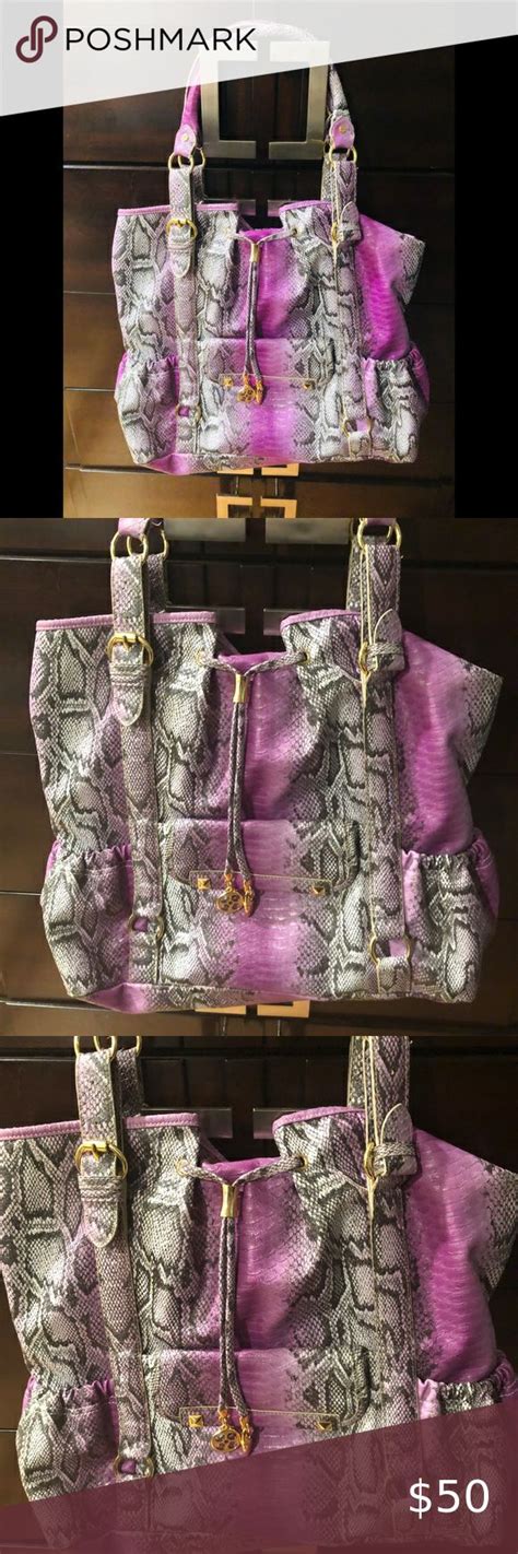 purple leopard print fake snakeskin bag|Purple Snakeskin Bag .